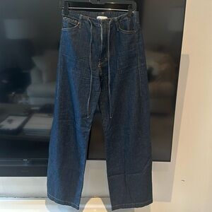 Zara drawstring denim pants